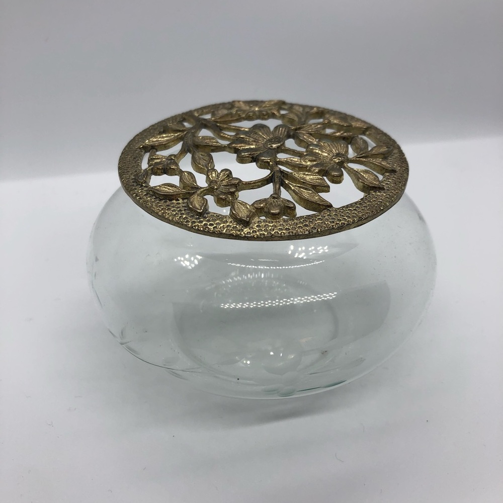 Princess House Vintage Crystal Potpourri Bowl